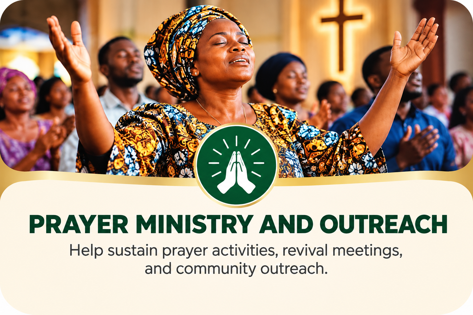 Prayer Ministry and Outreach Banner